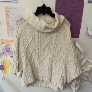 Cream Cable Knit Sweater NWOT